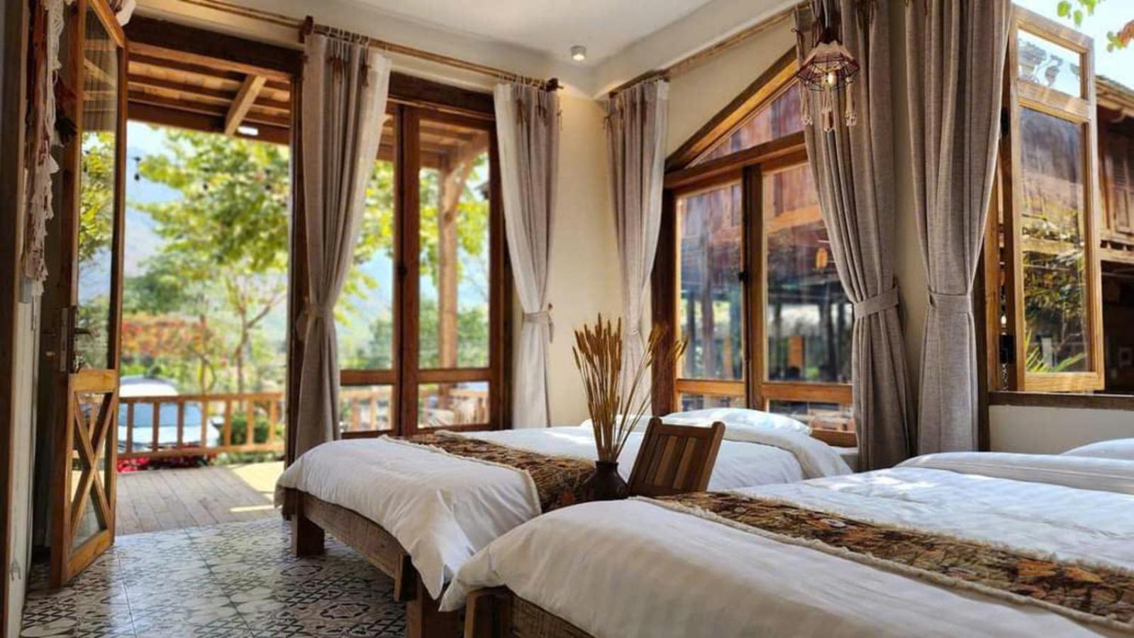 Mai Chau 4 Seasons Bungalow & Hotel Bagian luar foto